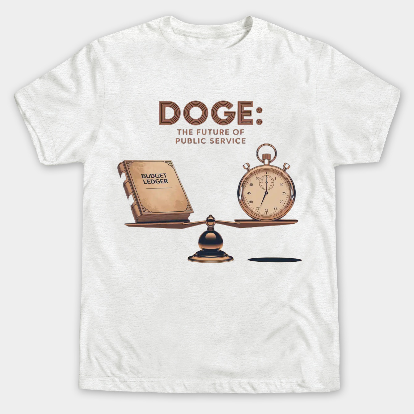 Doge Balances Budget and Efficiency Men's Big & Tall T-shirt