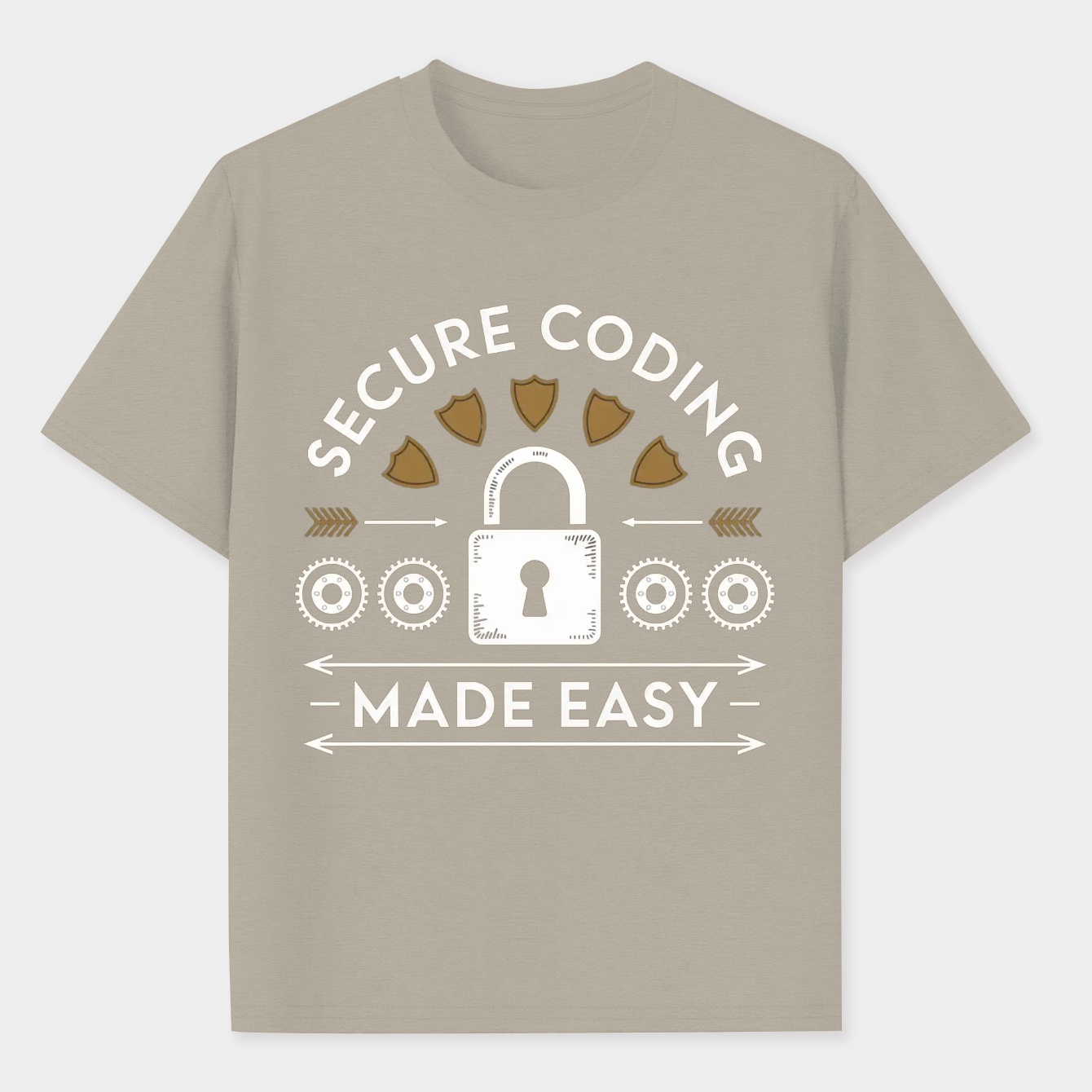 Secure Coding Retro Shield Badge Men's Performance Athletic T-Shirt