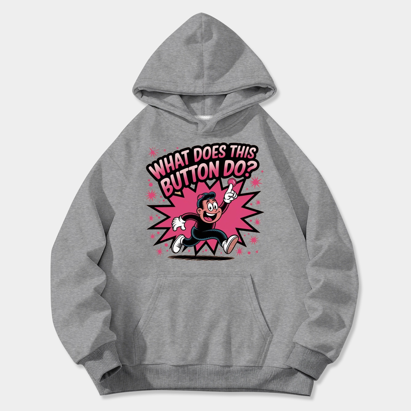 Dee Dee what does this button do? Women's Plus Size Hoodie