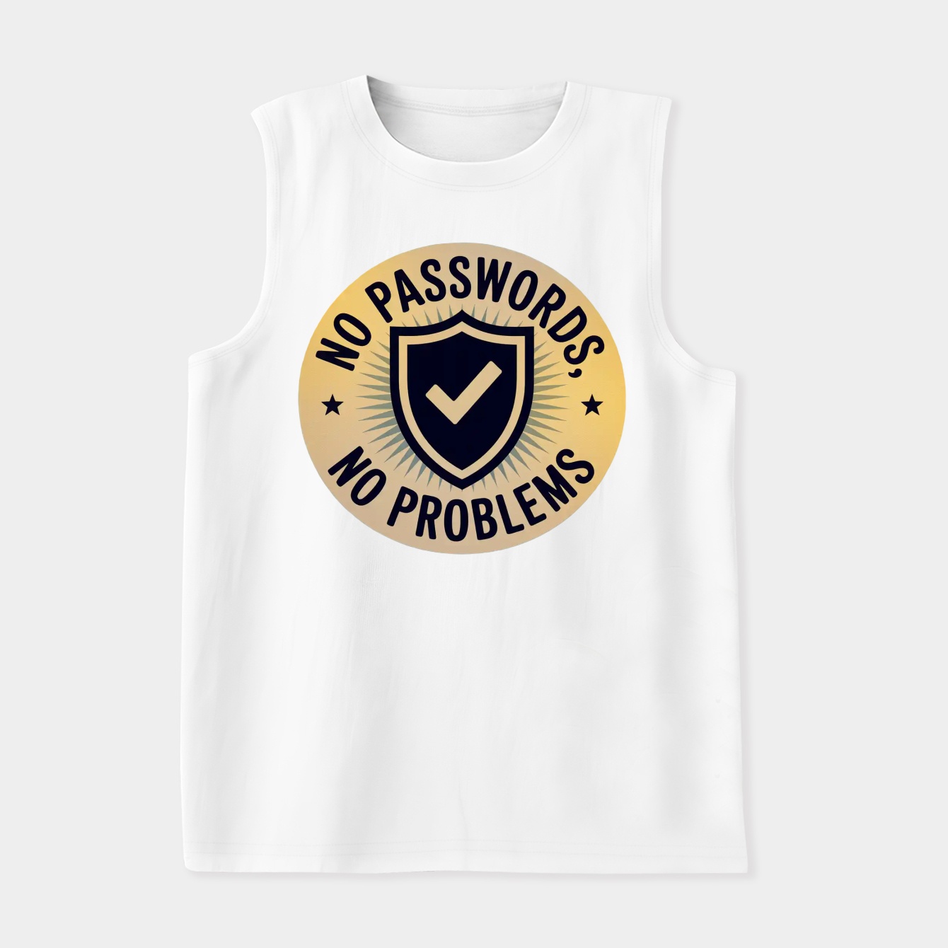No Passwords No Problems Shield Women's Soft Tank Top