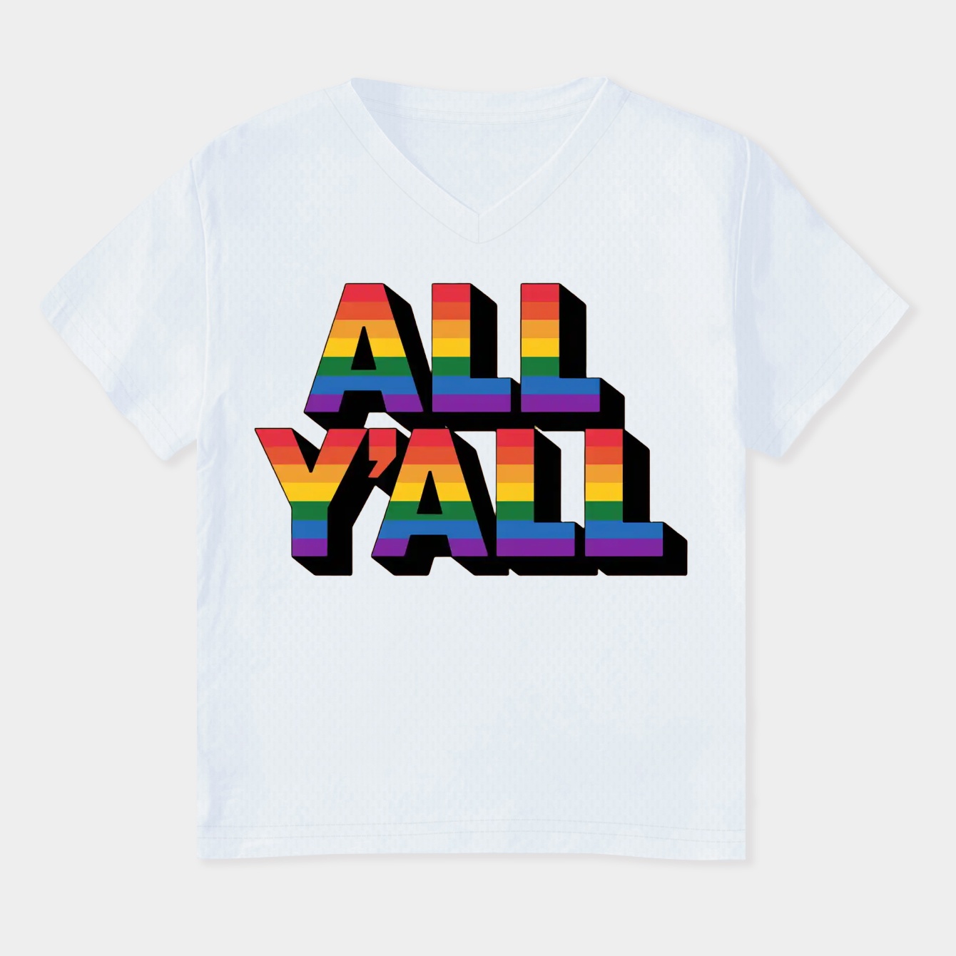 All Y'All Pride Women's Plus Size V-Neck T-Shirt