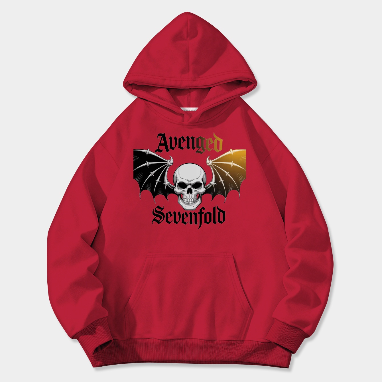 Bat Wing Skull Women's Plus Size Hoodie