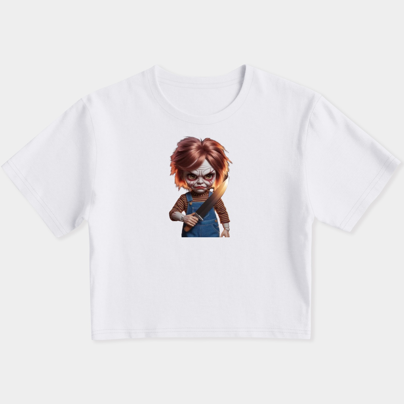 Chucky Poster Women's Slim Fit Baby Tee