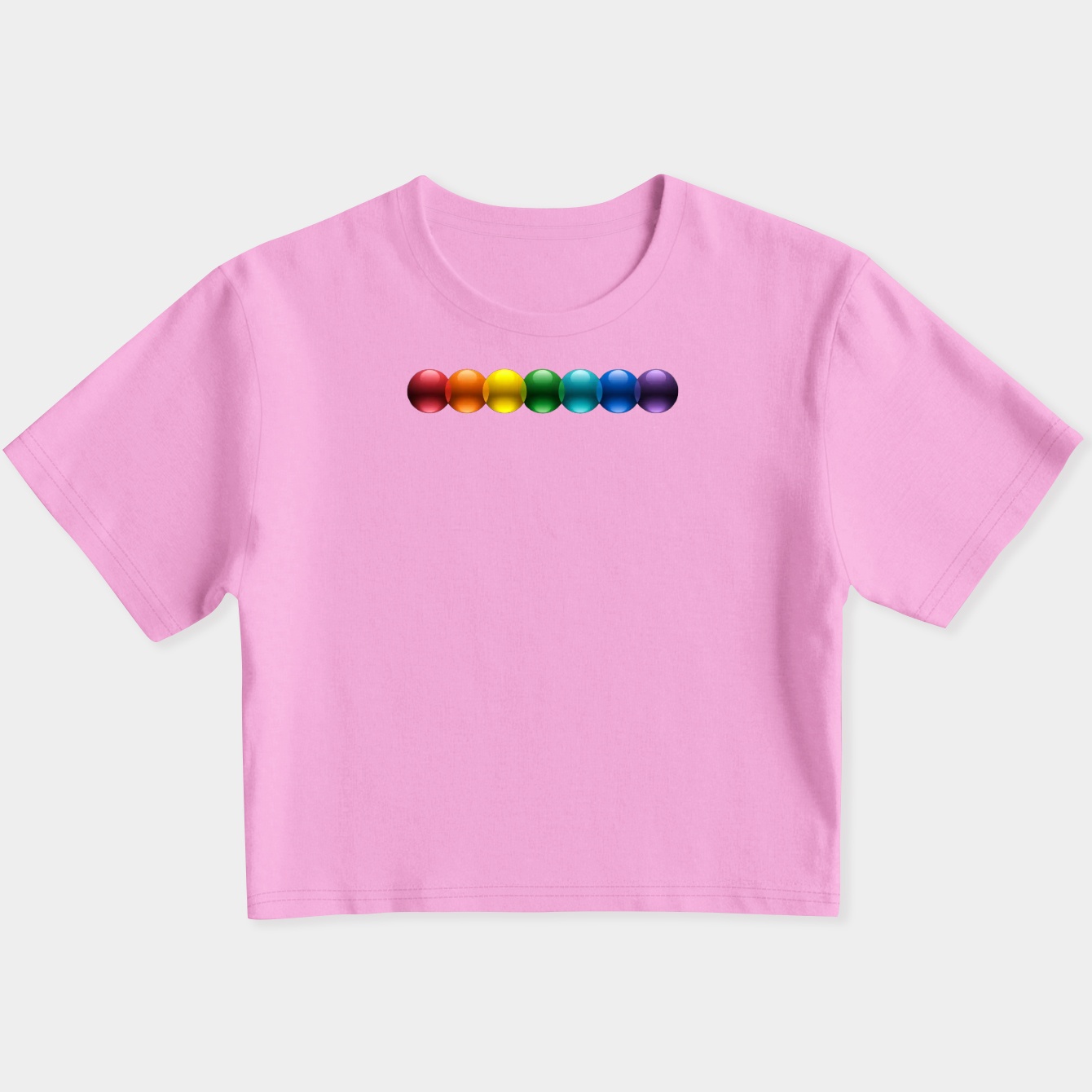 Pride Circles Rainbow Dots Women's Slim Fit Baby Tee