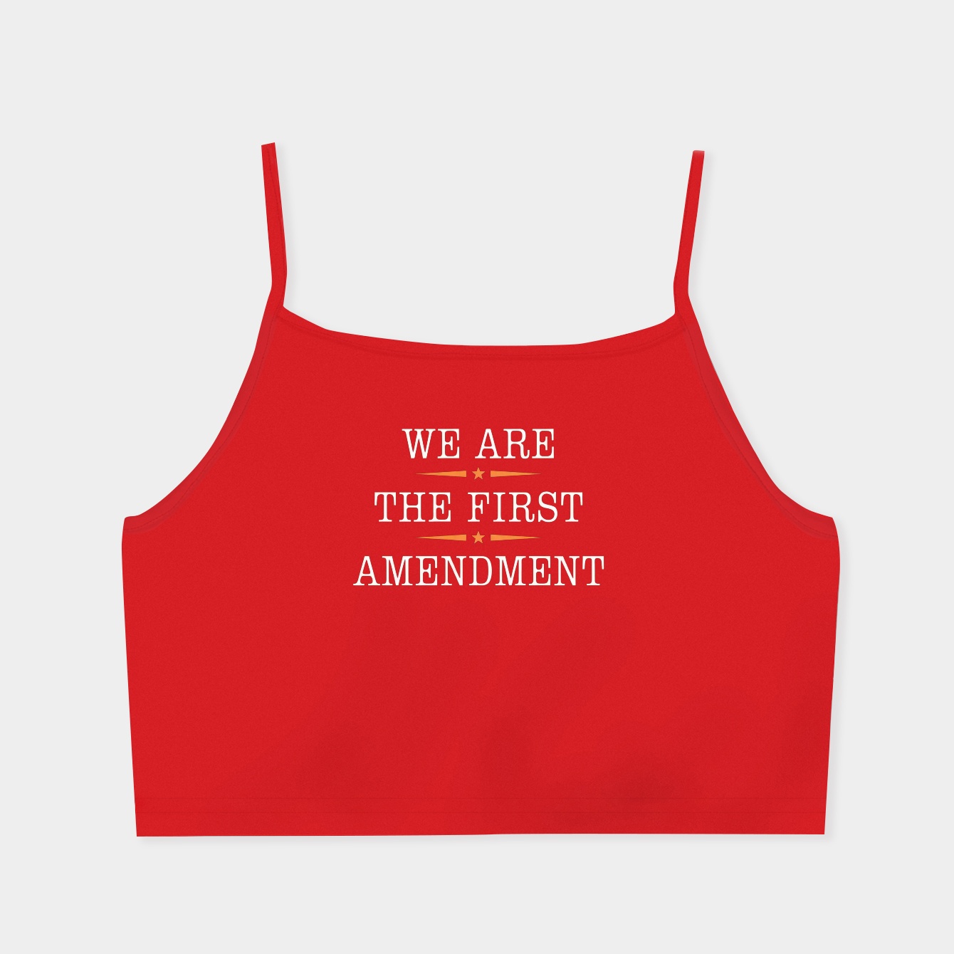 WE ARE THE FIRST AMENDMENT (Ghost Version) Women's Spaghetti Strap Tank Top