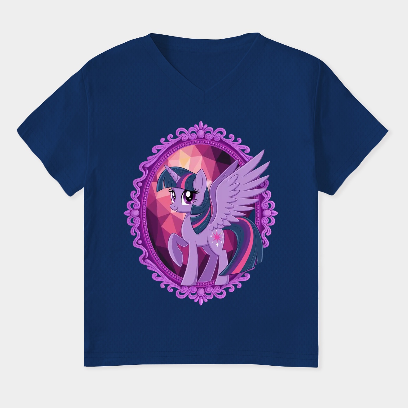 Twilight Sparkle Mirror Frame Women's Plus Size V-Neck T-Shirt
