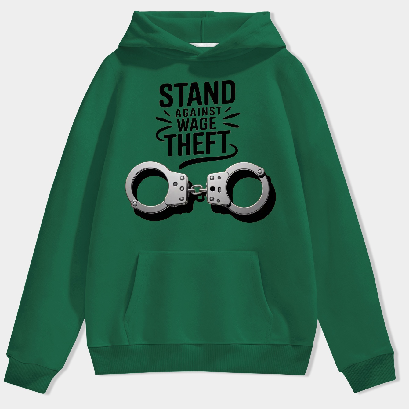Stand Against Wage Theft Boldly Men's Hoodie