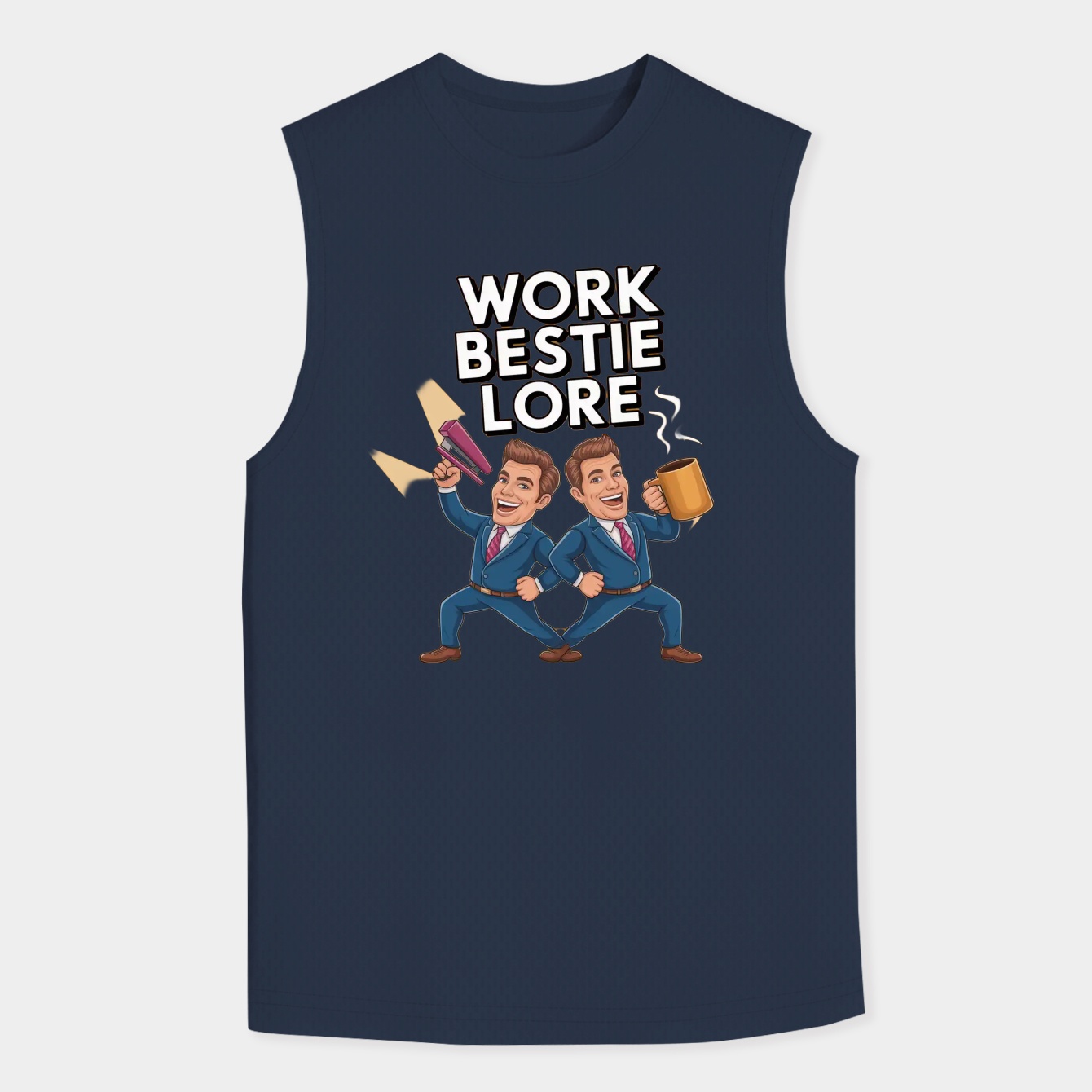 Work Bestie Power Squad Men's Tank Top