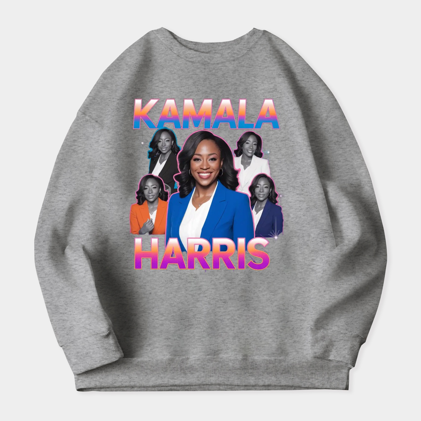 Vintage 90s Kamala Harris 47th President USA America 2024 Election Men Woman Kids Women's Plus Size Sweatshirt