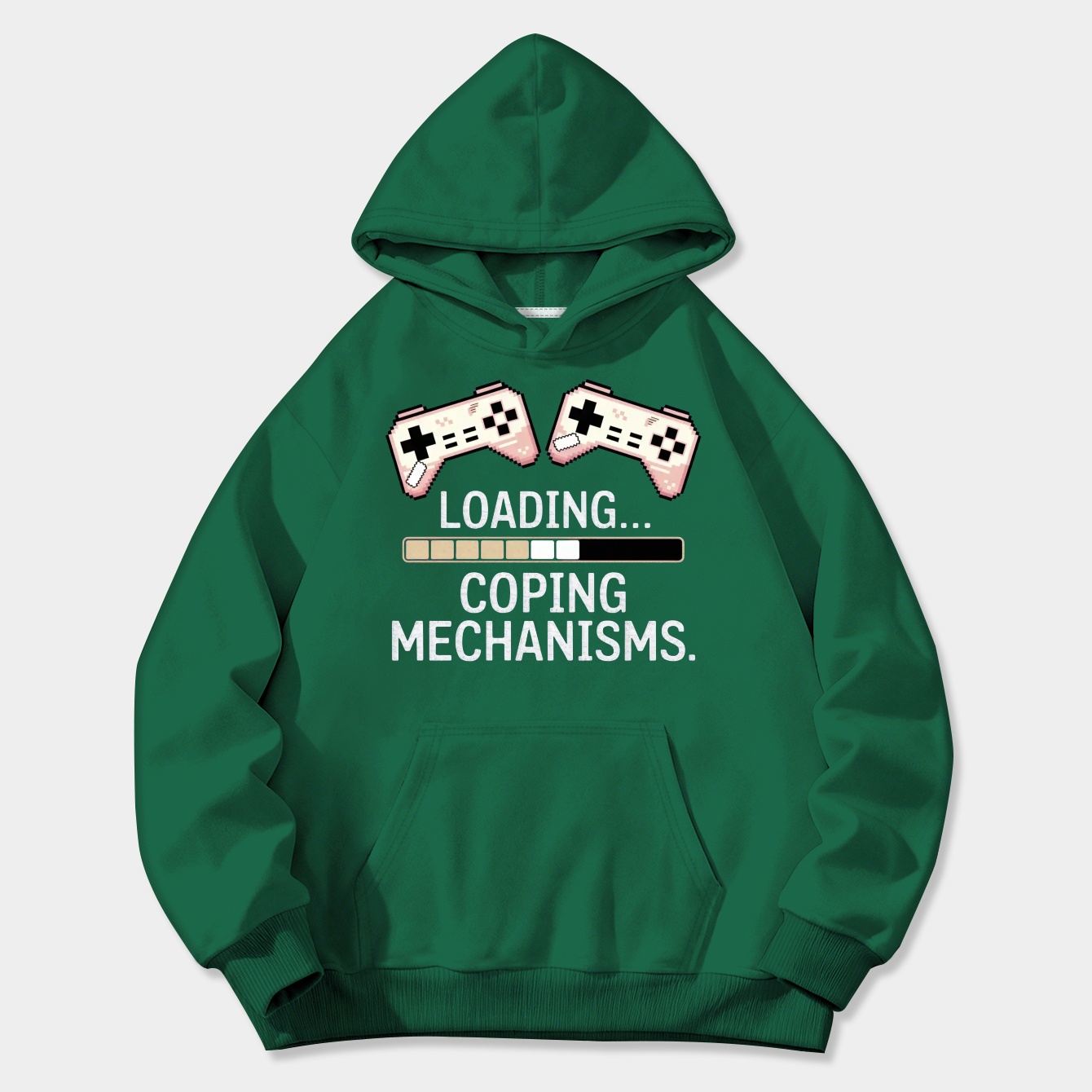 Loading Coping Mechanisms Retro Game Mood Women's Plus Size Hoodie