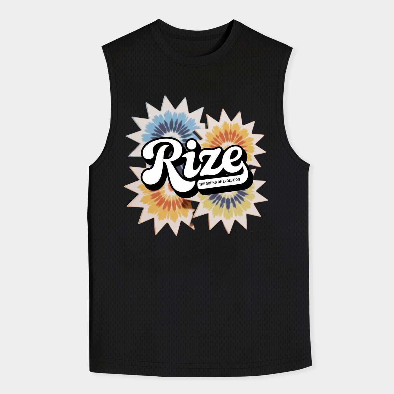 Riize Retro Tie-Dye Evolution Men's Big & Tall Tank Top