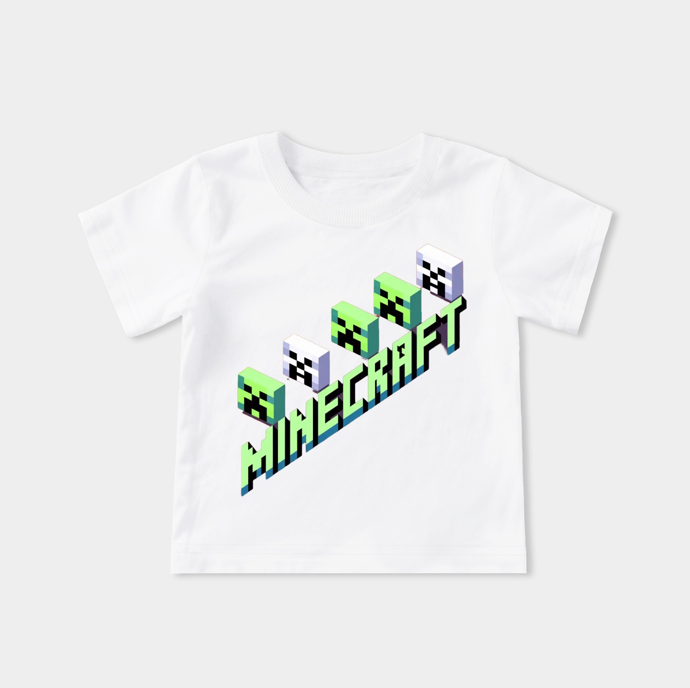 Minecraft Creeper Skeleton Heads Youth Classic T-Shirt