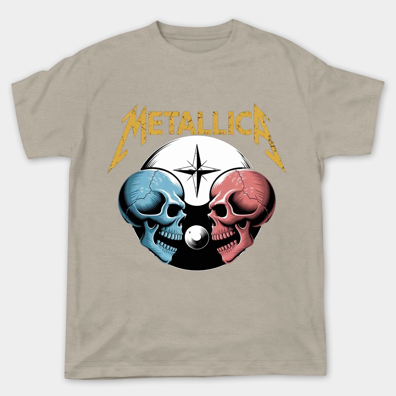 Metallica Skull Yin Yang