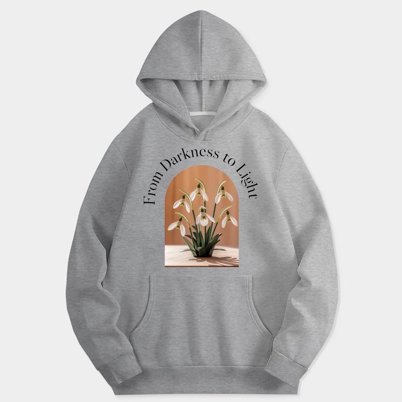 From Darkness to Light Blooms Women's Hoodie