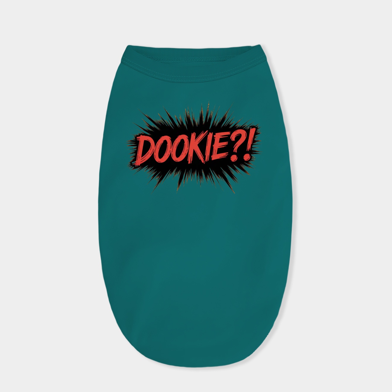 DOOKIE?! Bold Red Letters Dog Shirt