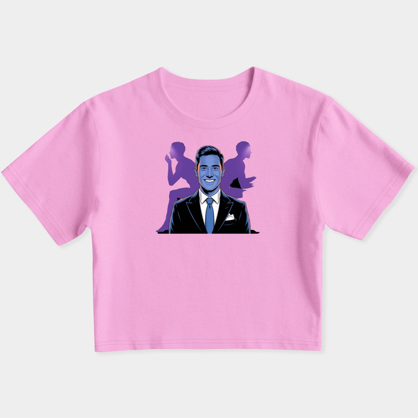 John Travolta Women's Slim Fit Baby Tee