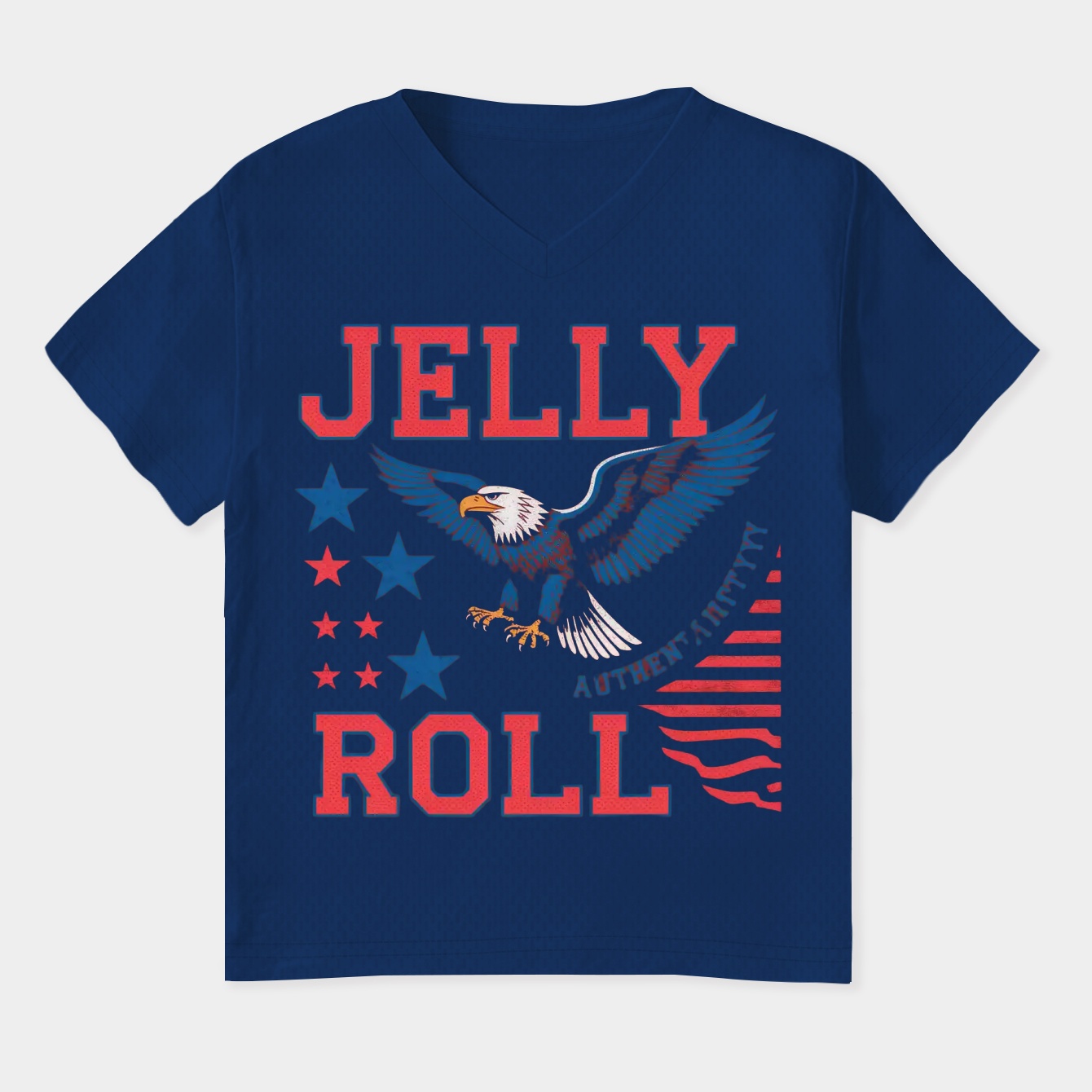 Jelly Roll Eagle Women's Plus Size V-Neck T-Shirt