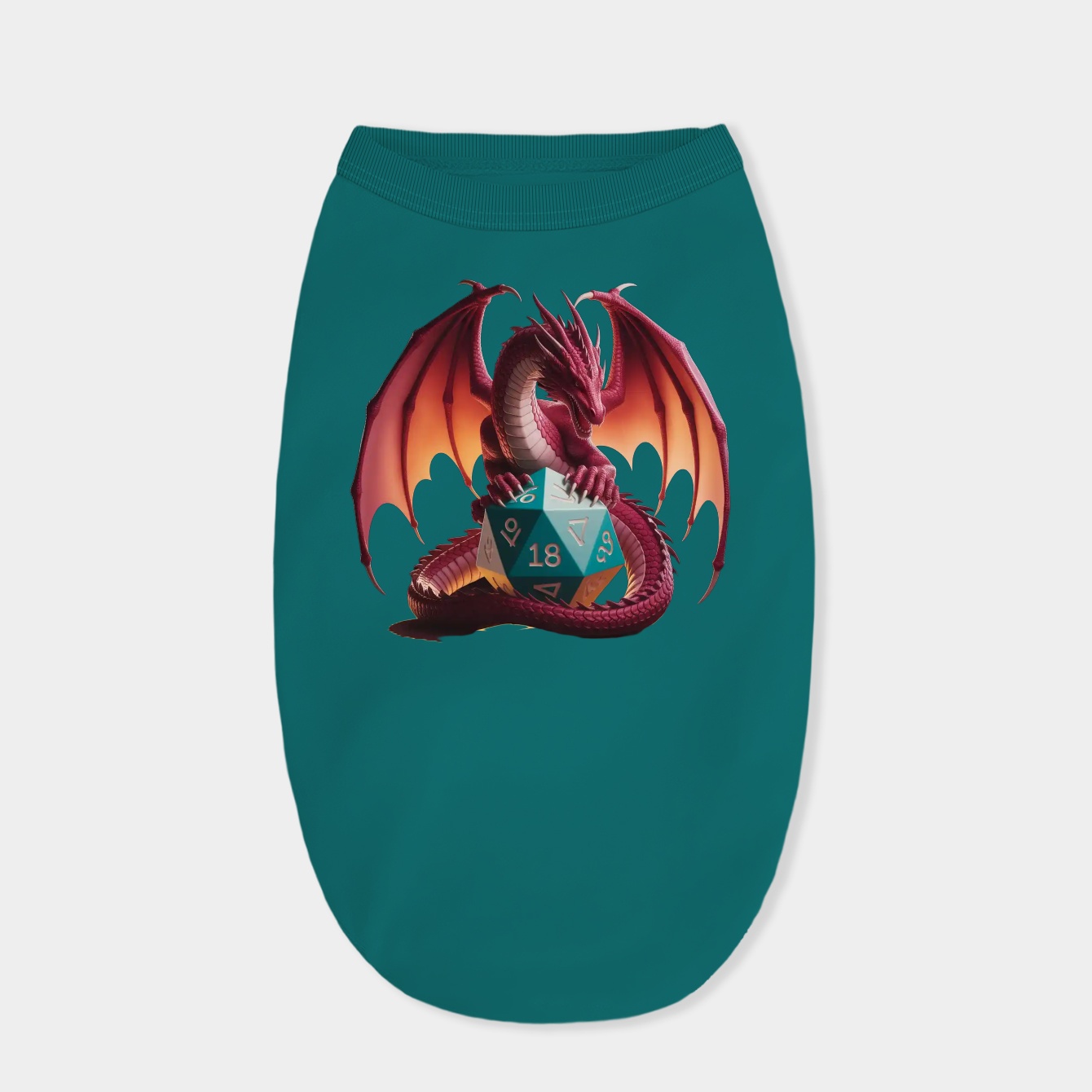 Red Dragon Dice Dog Shirt