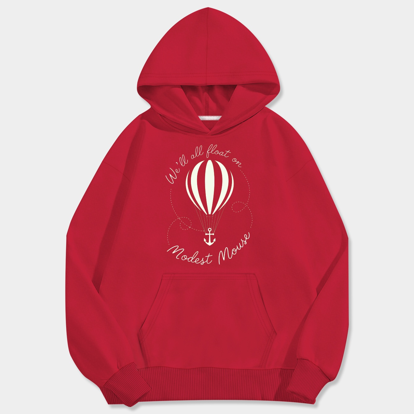 Modest Mouse Float on With Balloon Men's Big & Tall Hoodie