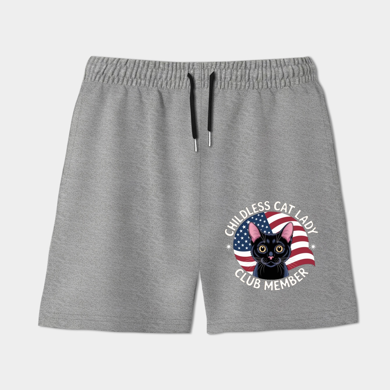 Childless Cat Lady Club Member, Anti-JD Vance, Kamala Harris For President 2024 Women's Shorts