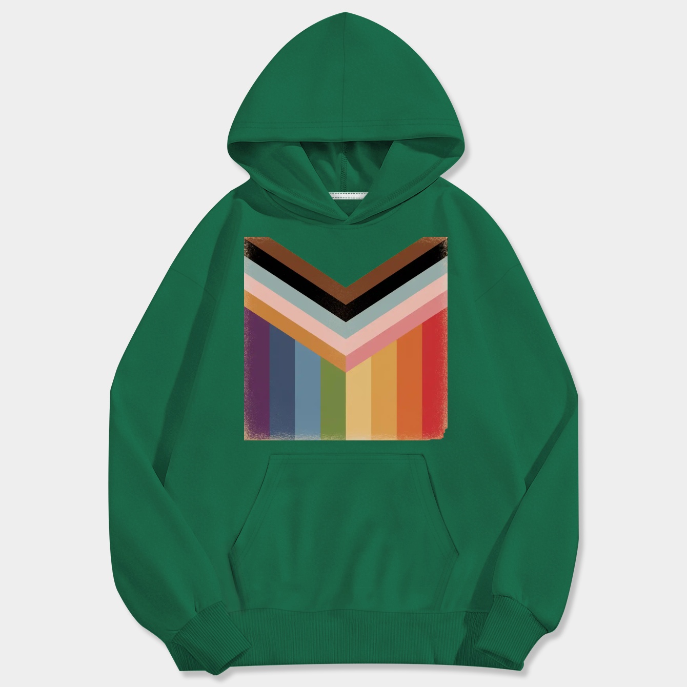Modern Pride Flag Design Men's Big & Tall Hoodie
