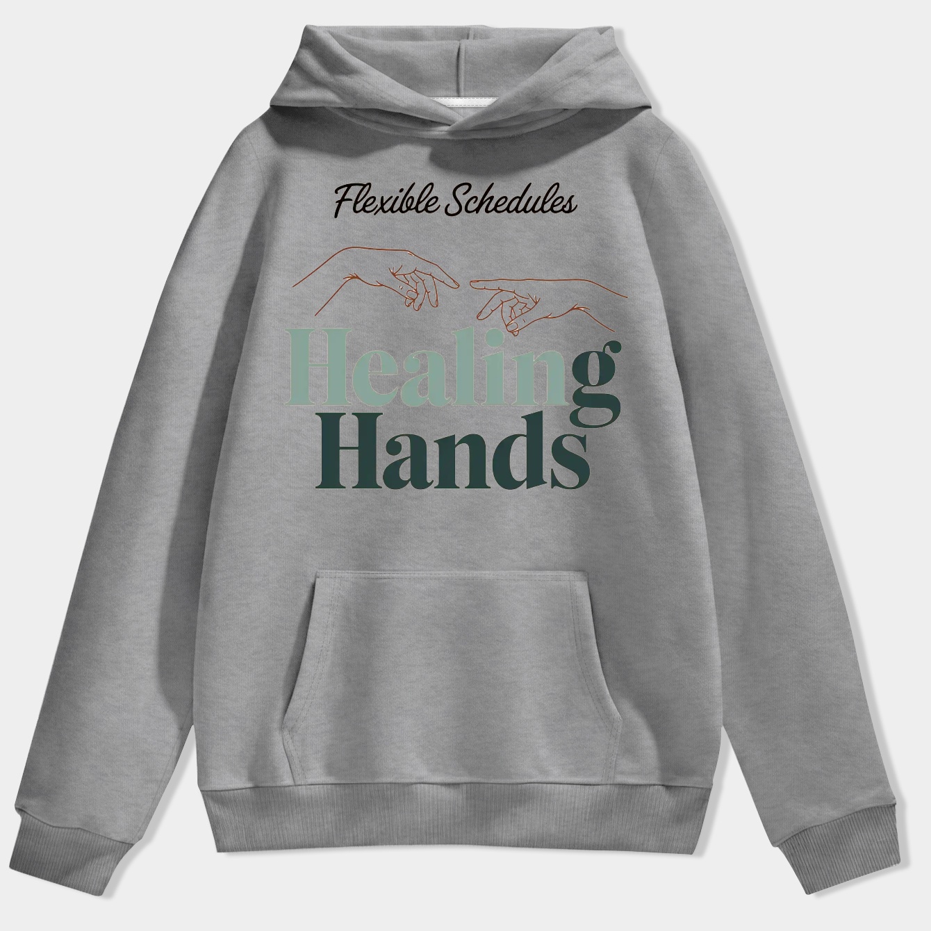 Healing Hands Flexible Schedules Men's Hoodie