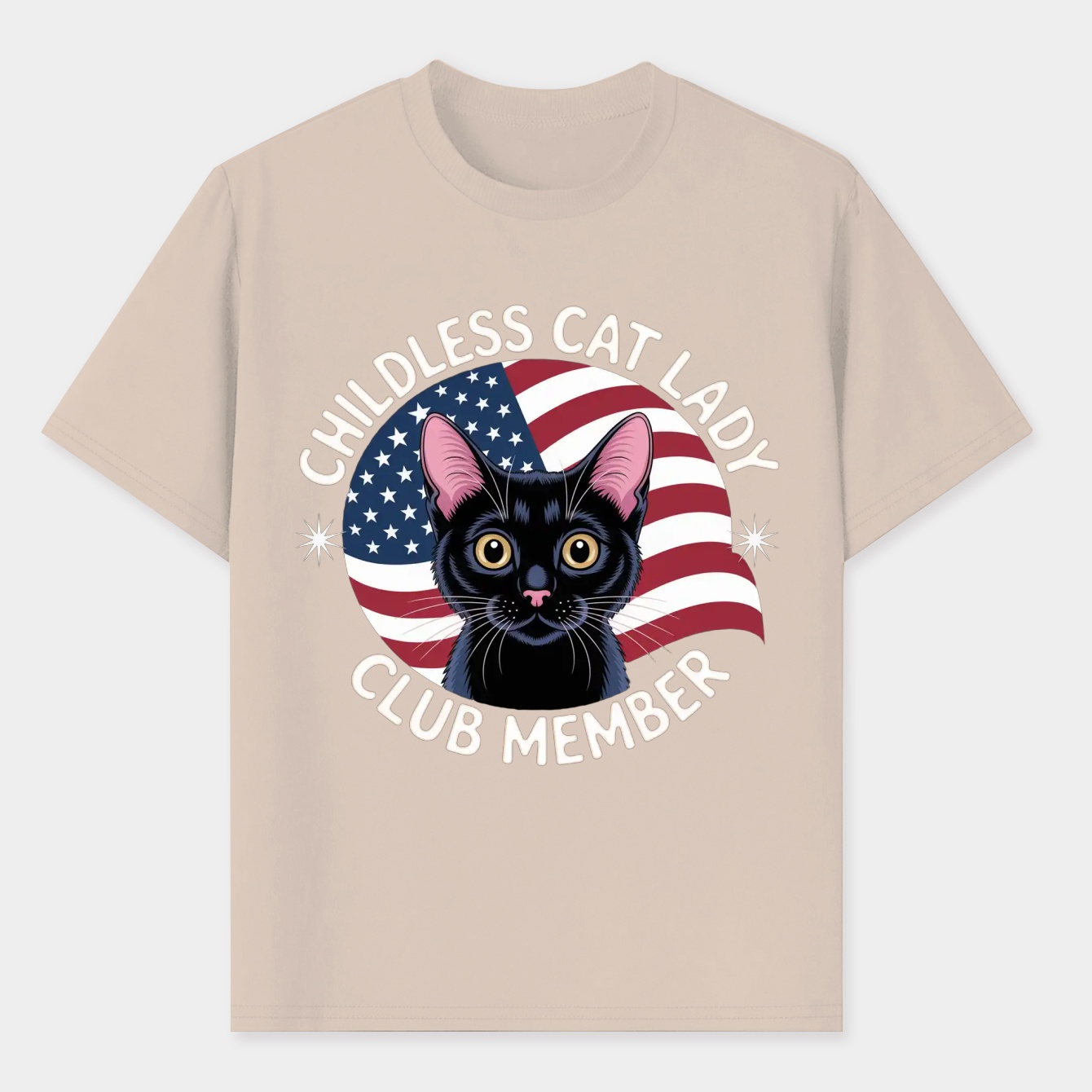 Childless Cat Lady Club Member, Anti-JD Vance, Kamala Harris For President 2024 Men's T-Shirt