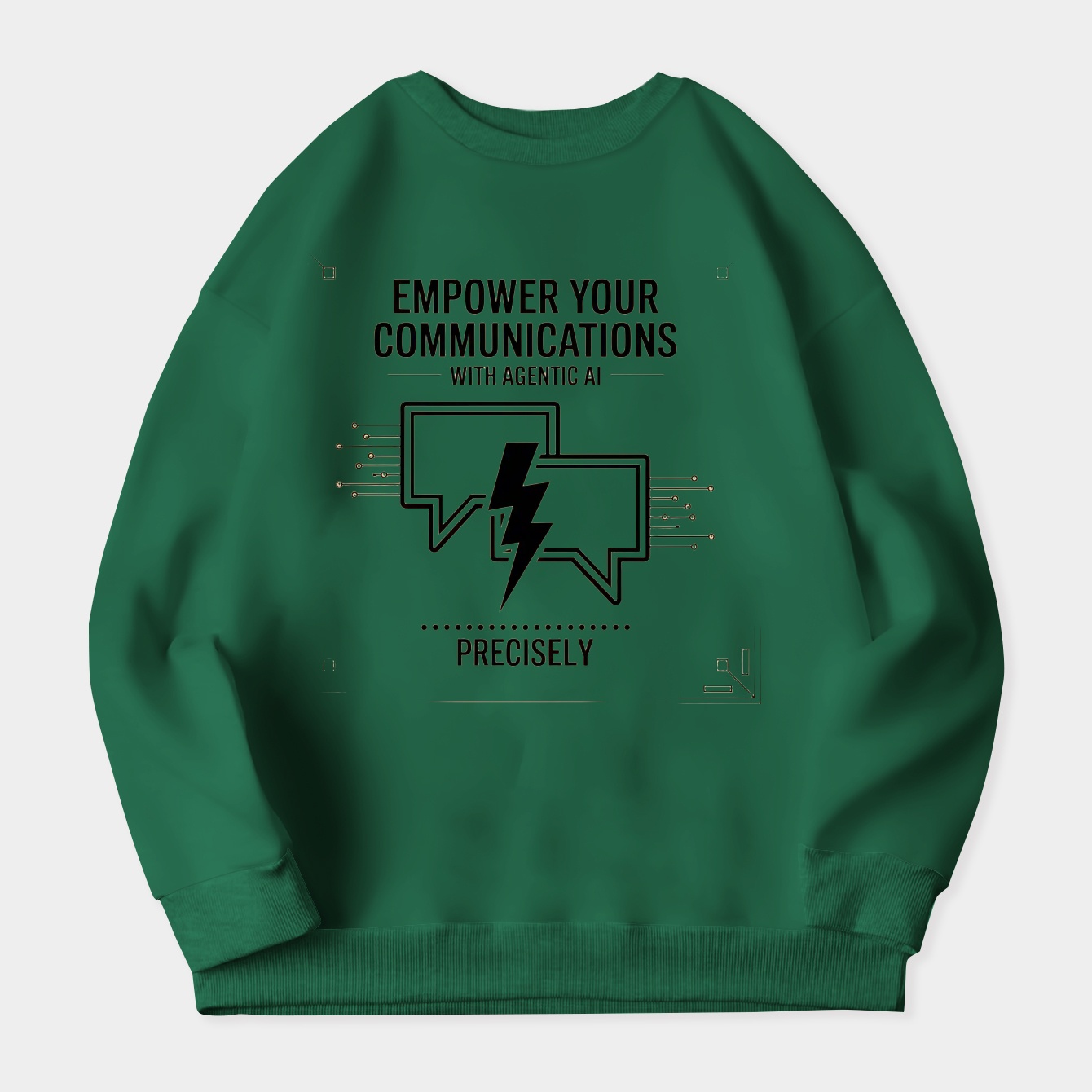 Empower Communication with Agentic AI Women's Crewneck Sweatshirt