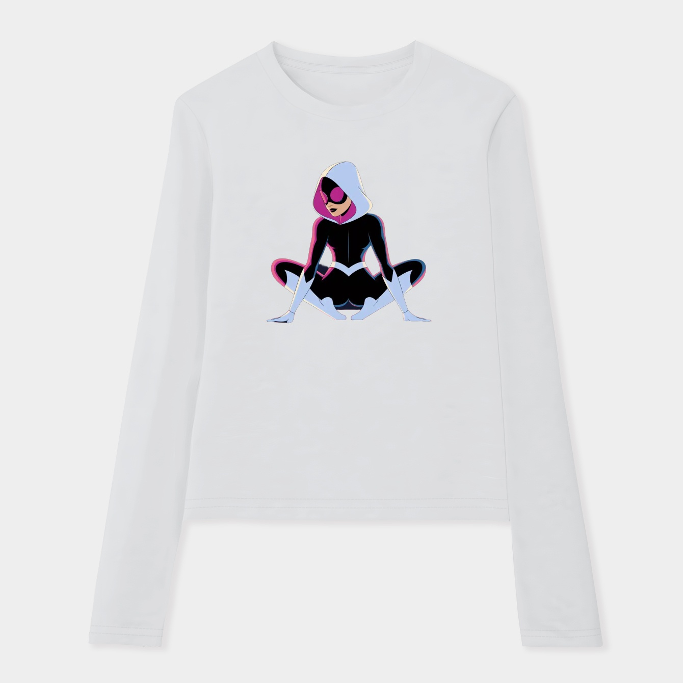Spider-Gwen Dynamic Pose Women's Soft Long Sleeve T-Shirt