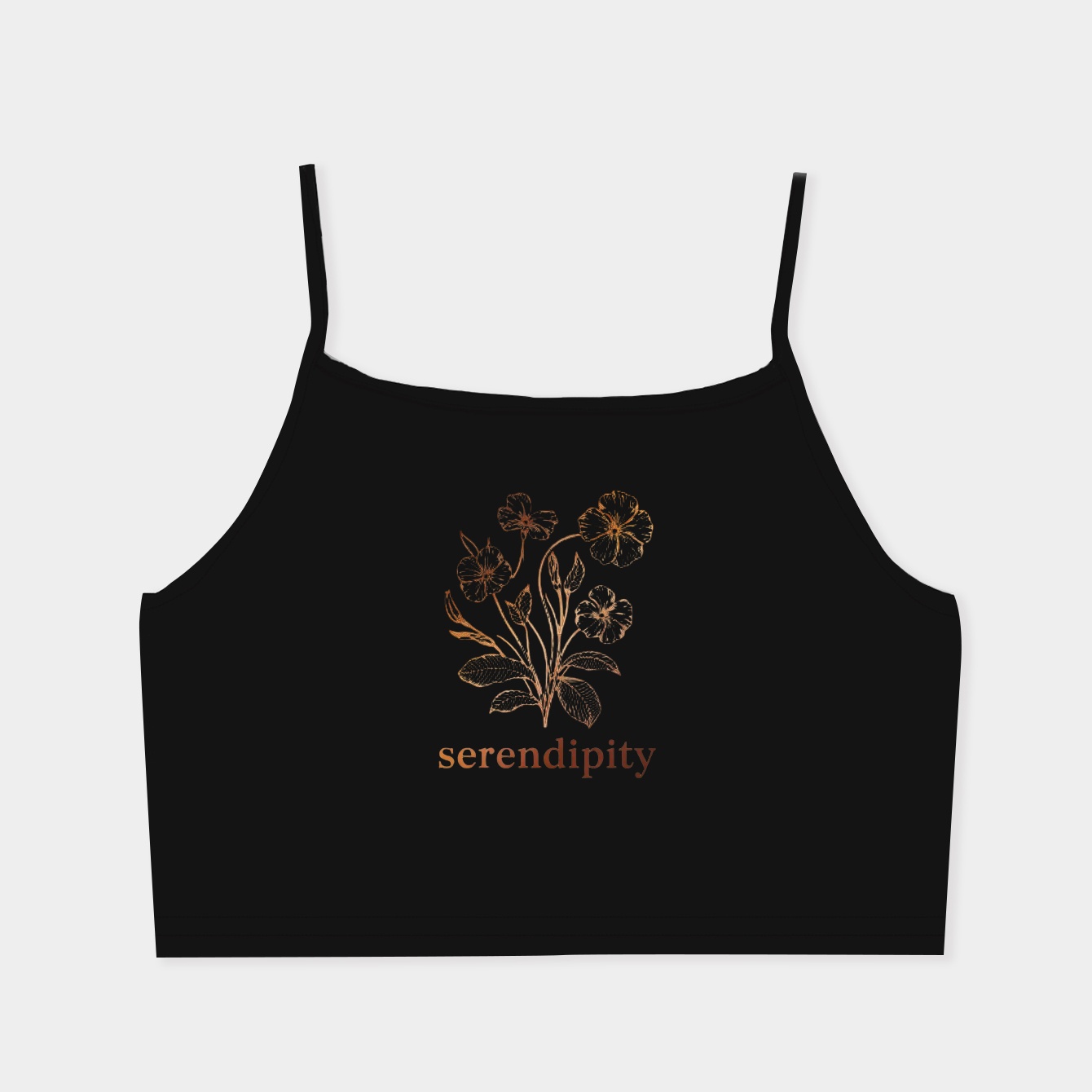 BTS Flower & Serendipity Women's  Spaghetti Strap Tank Top