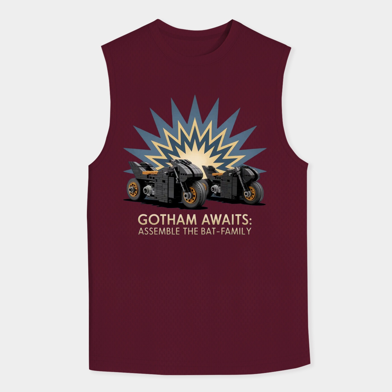 Gotham Awaits: Assemble the Bat-Family Men's Tank Top