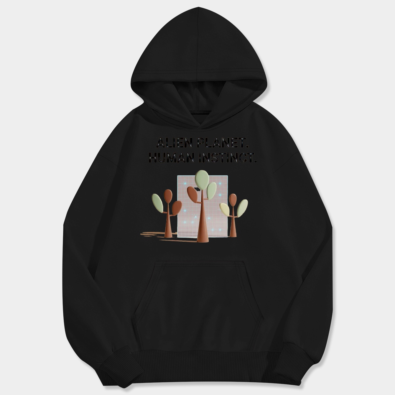 Retro Sci-Fi Trees on Alien World