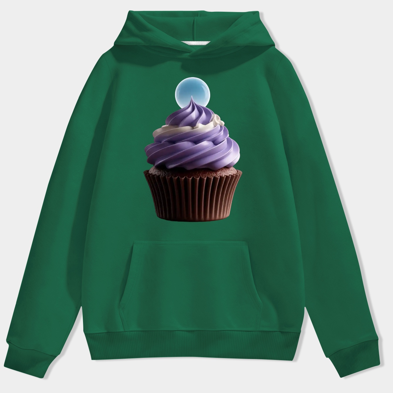 Cupcake with Blue Orb Topping