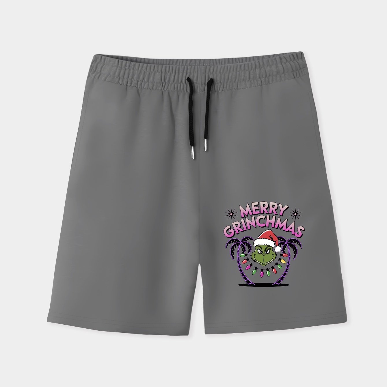Vaporwave Merry Grinchmas Vibes Men's Quick-Dry Athletic Shorts