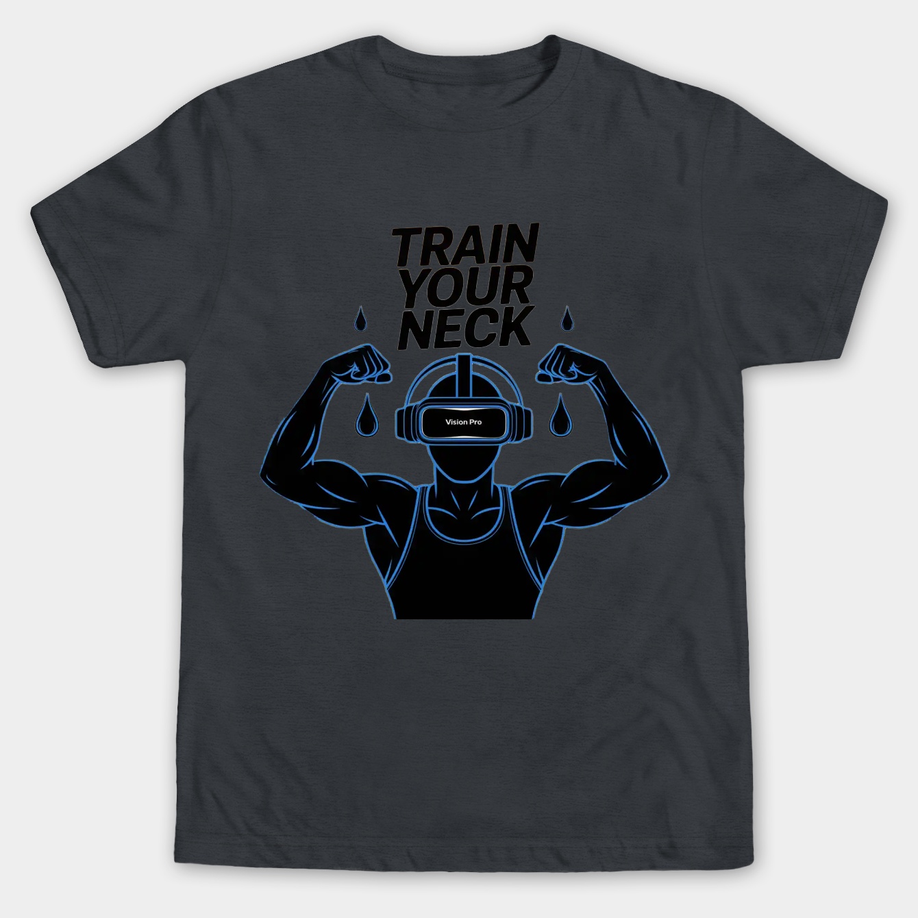 Train Your Neck, Vision Pro Men's Big & Tall T-shirt