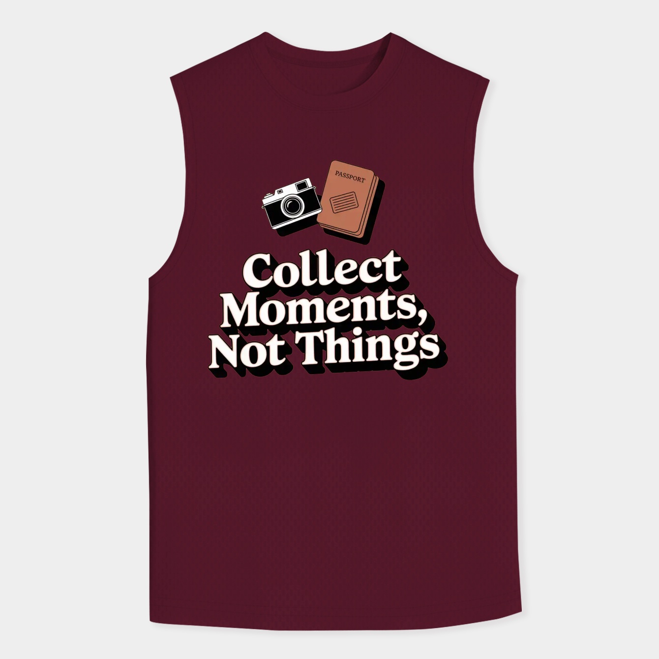 Collect Moments Retro Travel Mood Men's Big & Tall Tank Top