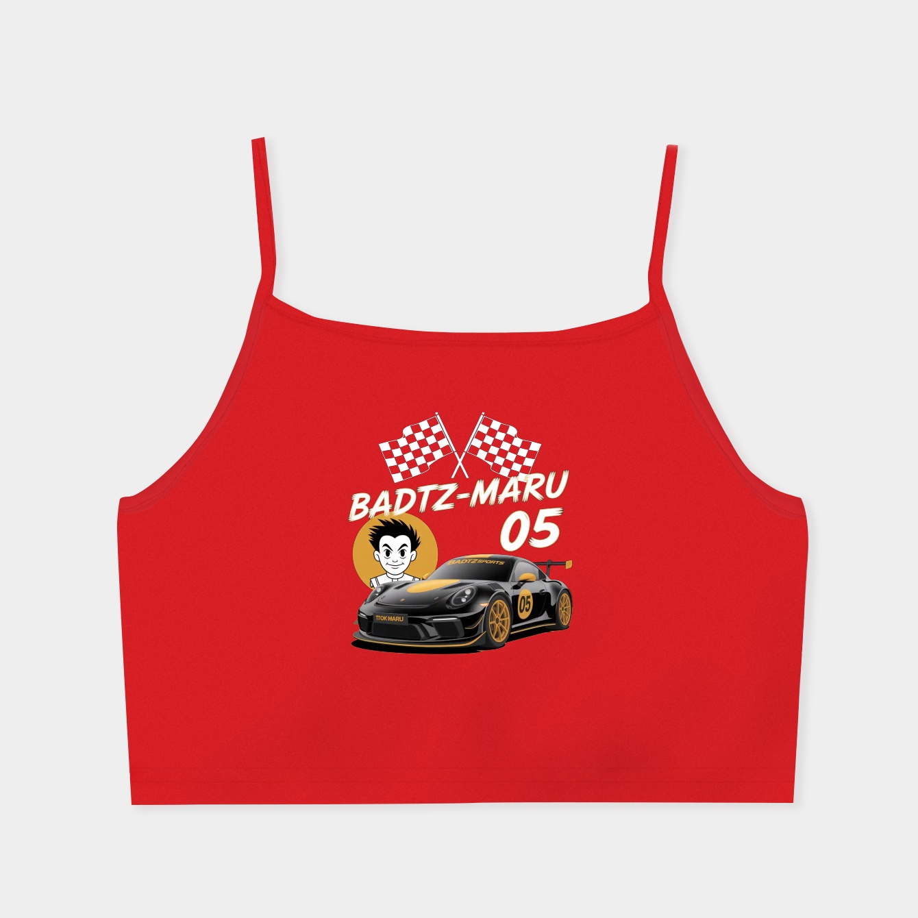 Hello Kitty And Friends Badtz-Maru Tokyo Speed Women's  Spaghetti Strap Tank Top