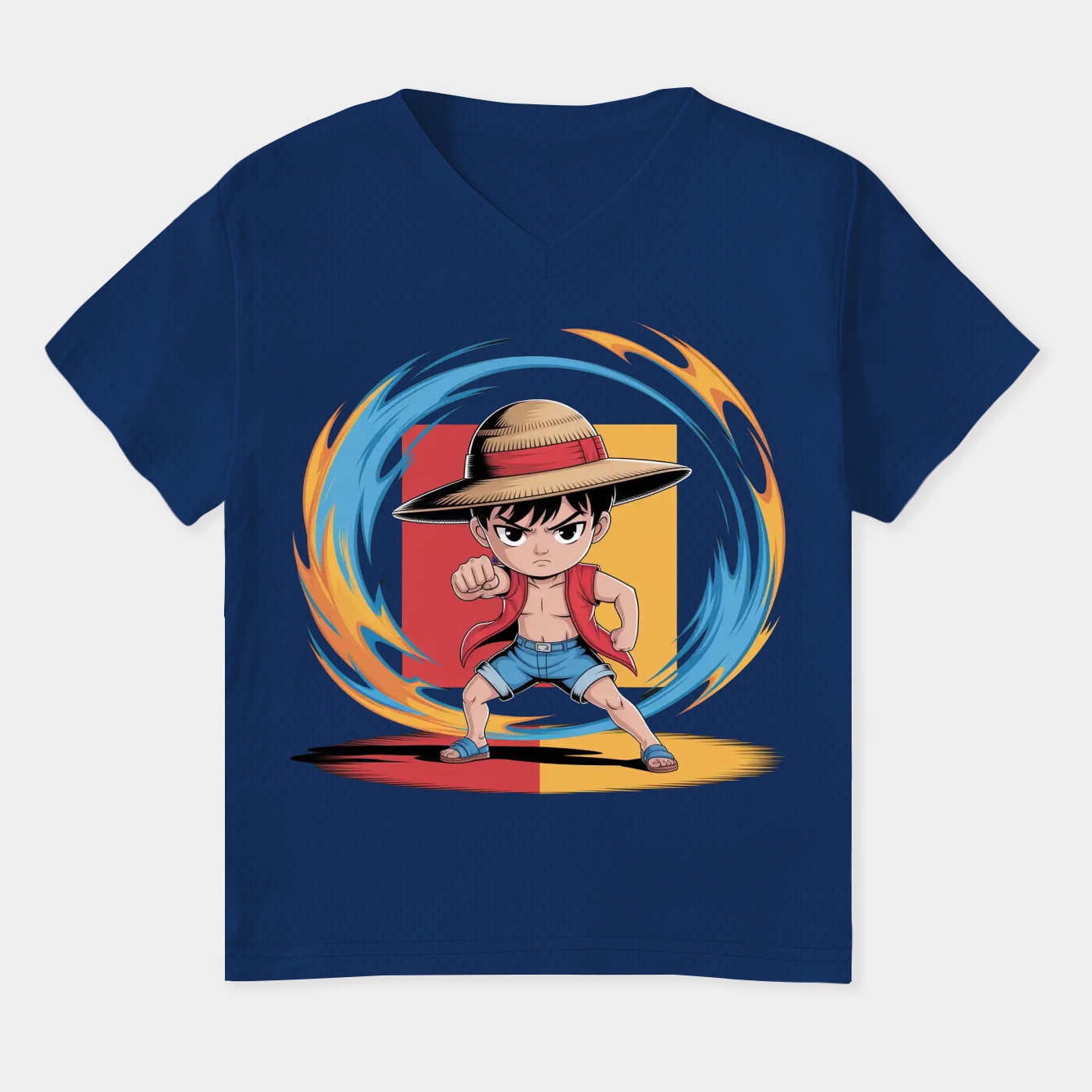 monkey D luffy adventure spirit Women's Plus Size V-Neck T-Shirt