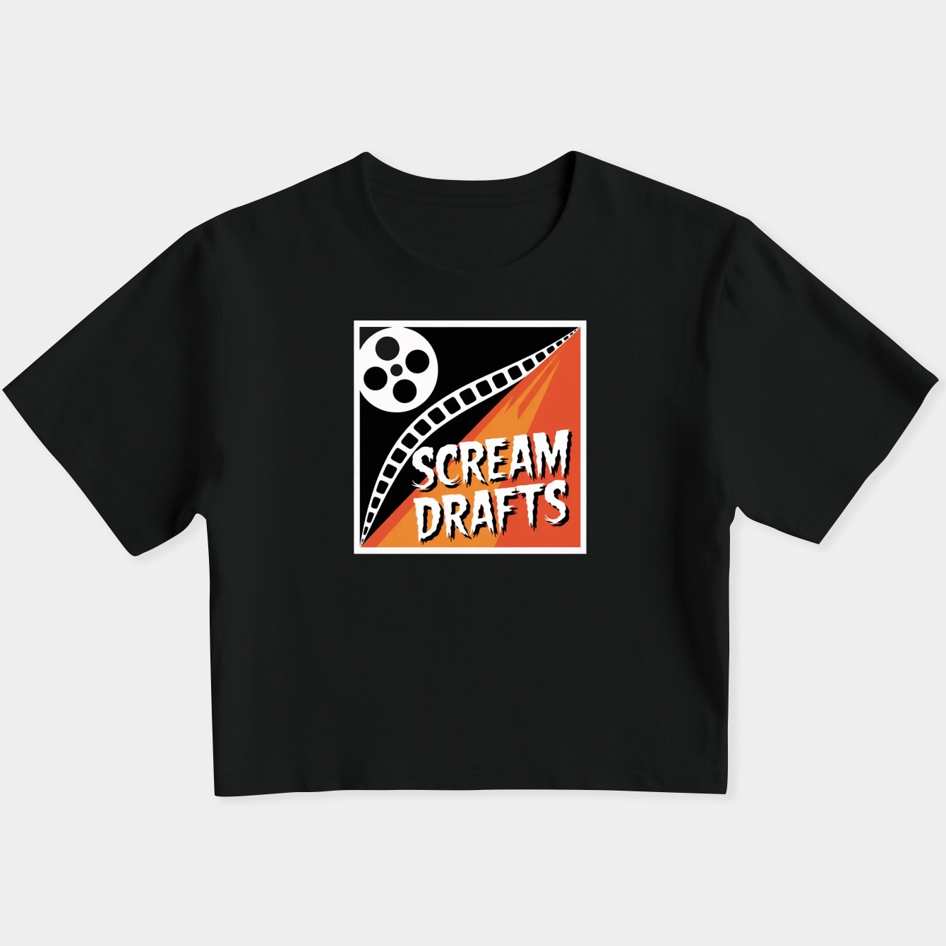 SCREAM Drafts Black Women's Slim Fit Baby Tee
