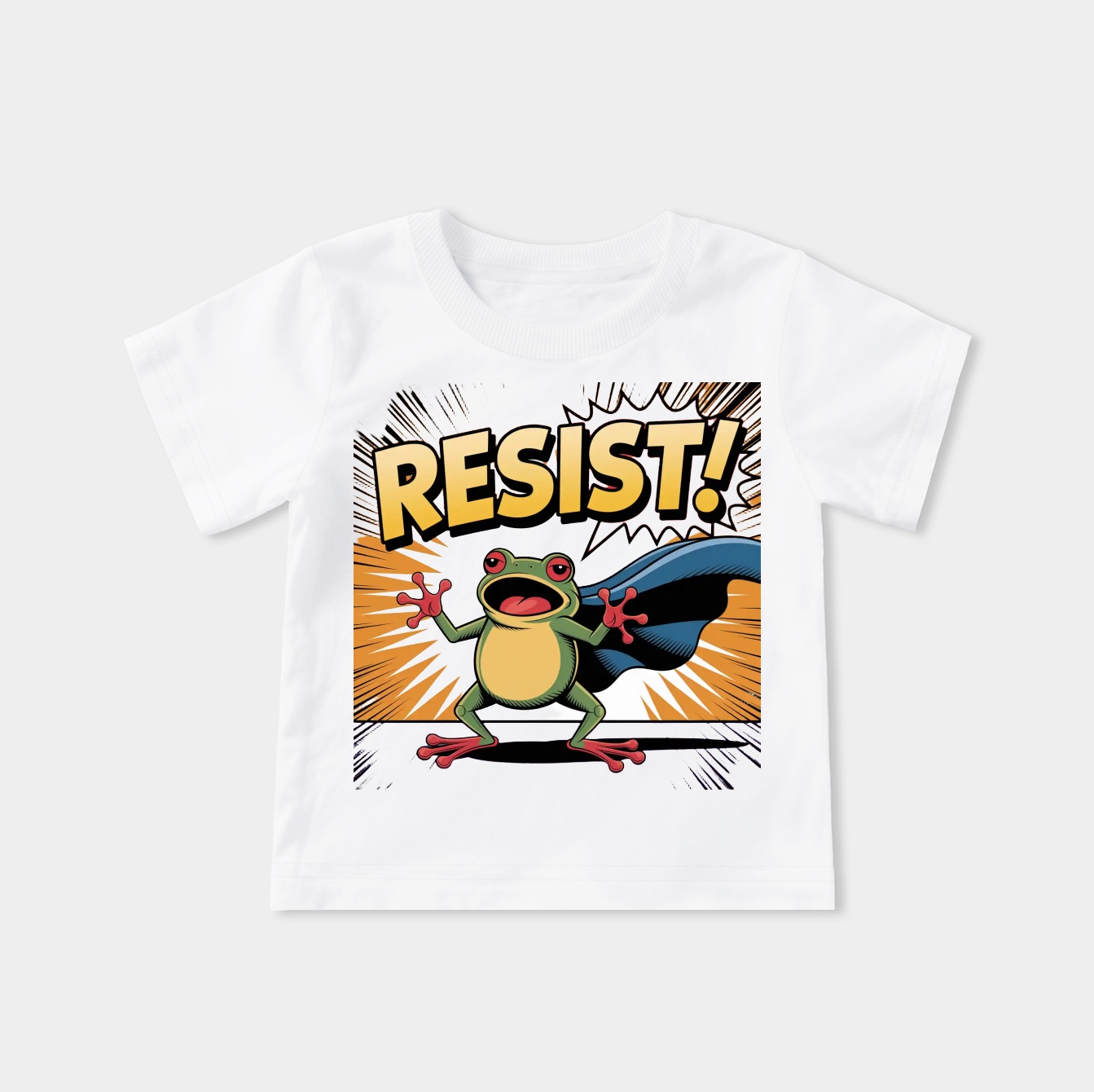 RESIST Shouting Cartoon Frog Youth Classic T-Shirt