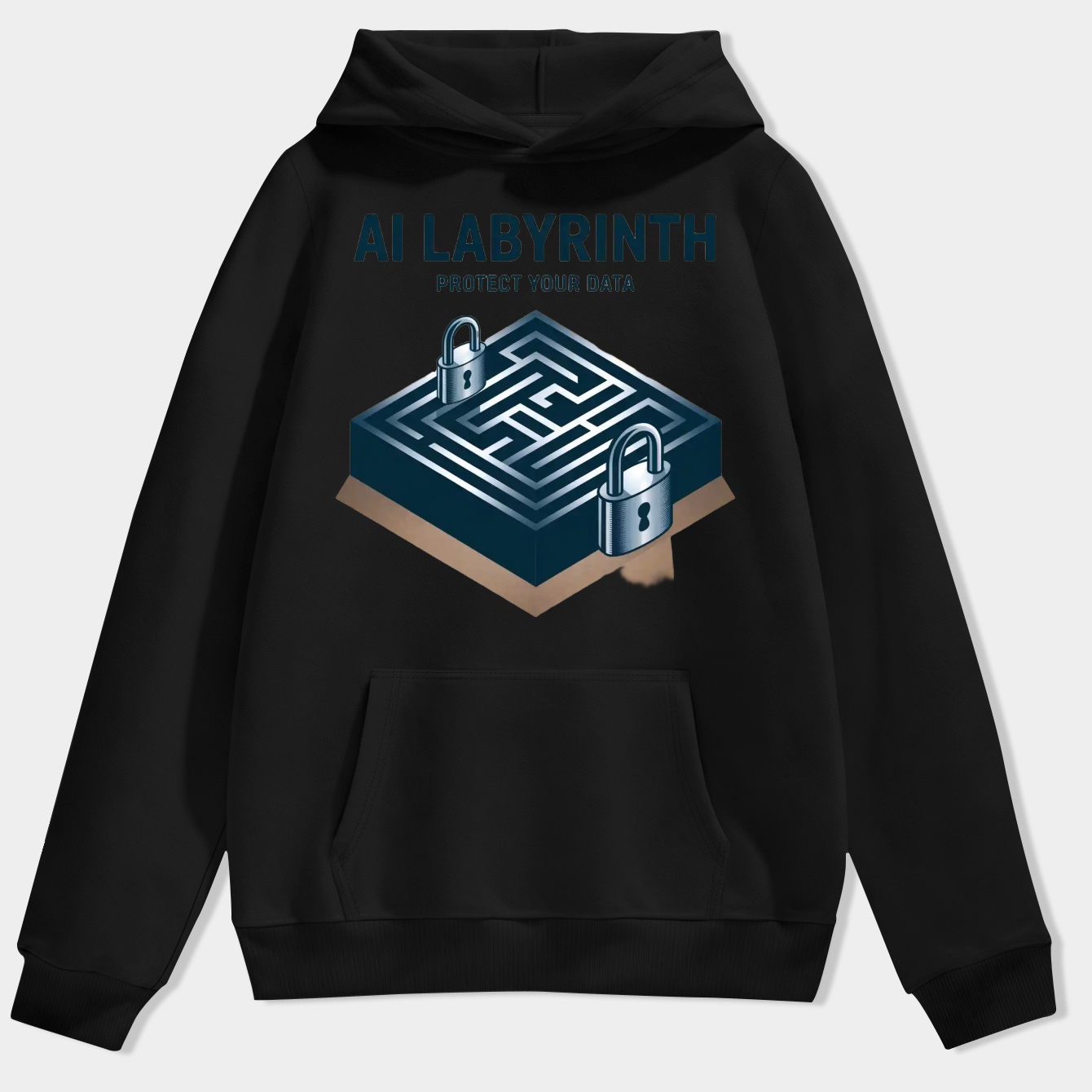 AI Labyrinth: Protect Your Data Men's Hoodie
