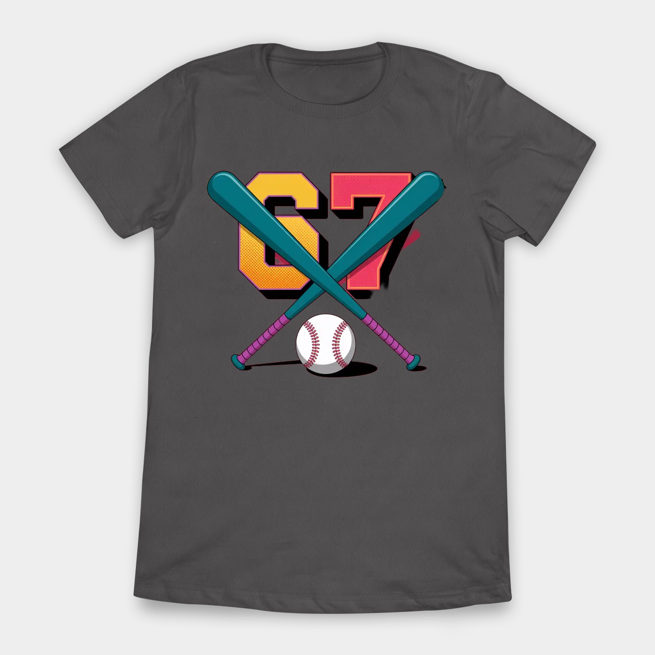 67 Meme Baseball Design Women's T-Shirt