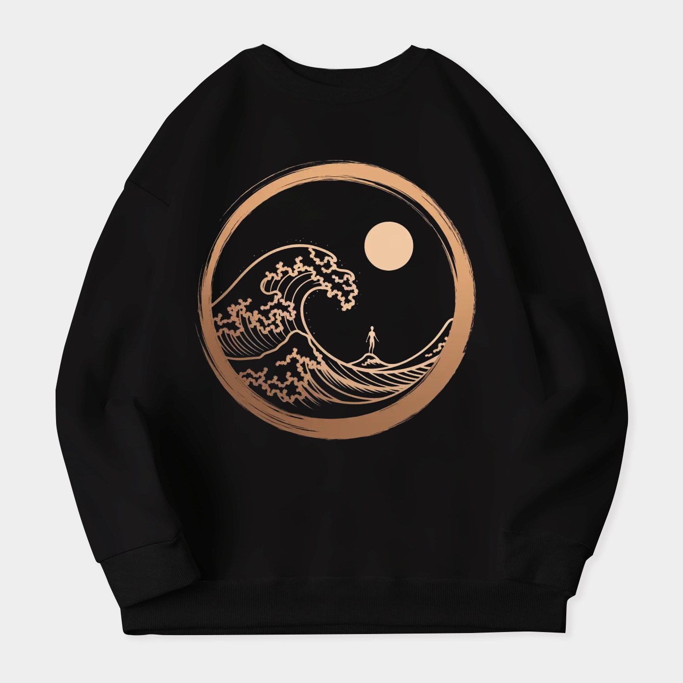 Moonlit Tide Women's Plus Size Sweatshirt