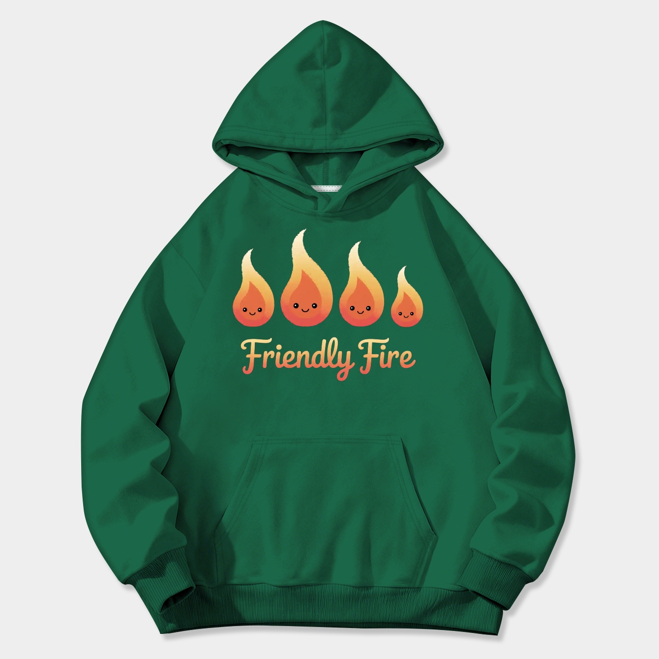 Friendly fire flames group Women's Plus Size Hoodie