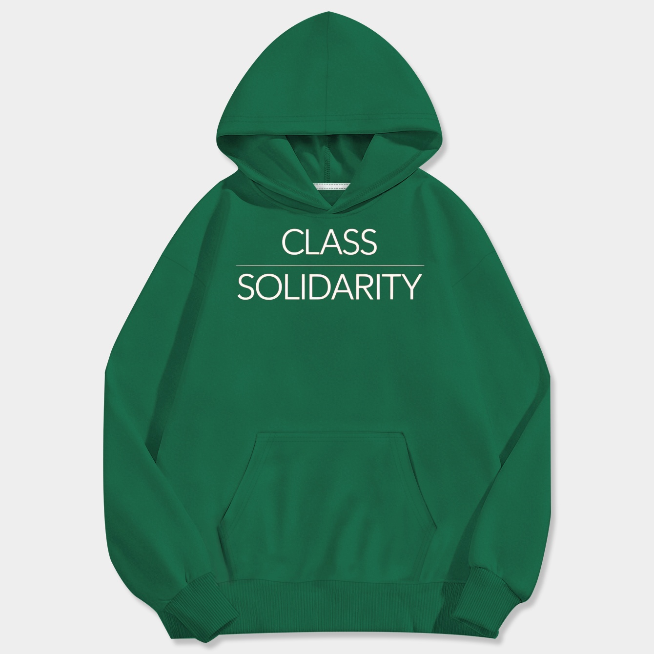 Class Solidarity Black Men's Big & Tall Hoodie