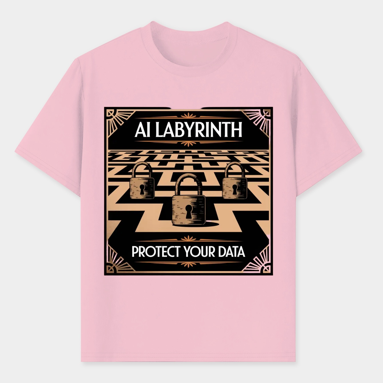 AI Labyrinth: Secure Your Data Men's T-Shirt