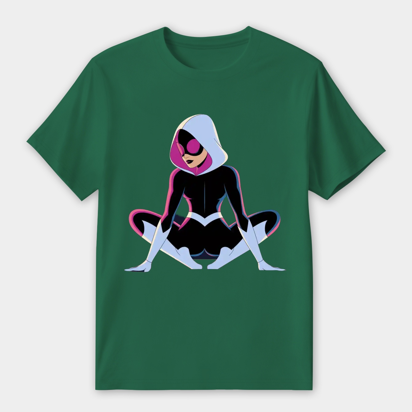 Spider-Gwen Dynamic Pose Women's Premium Soft T-Shirt