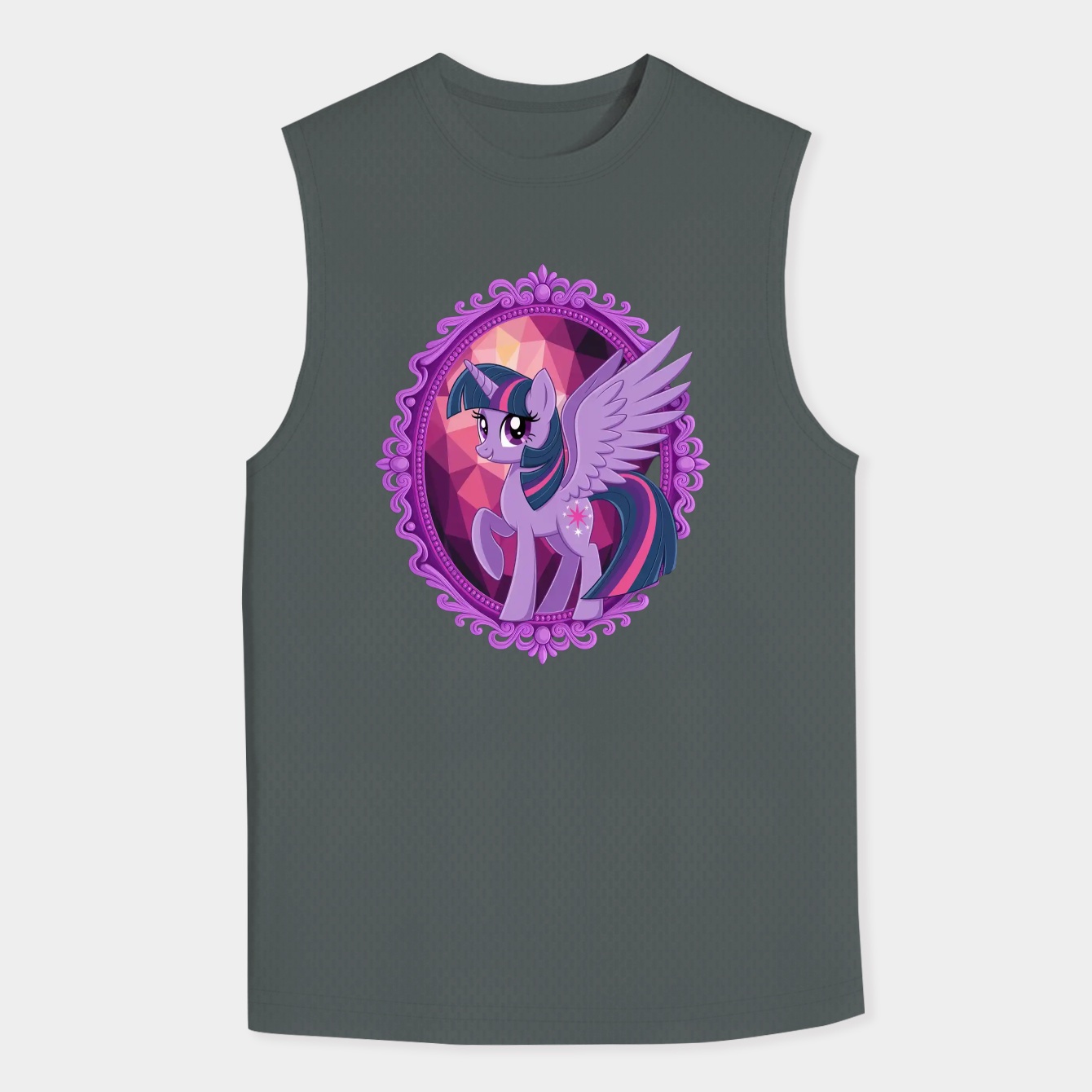 Twilight Sparkle Mirror Frame Men's Big & Tall Tank Top