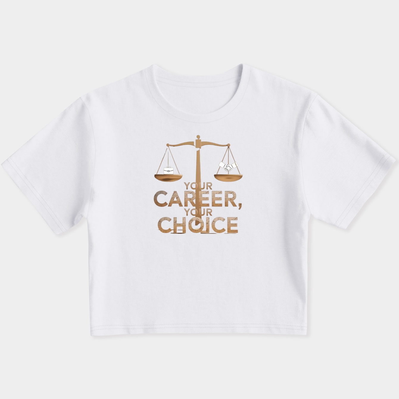 Career Balance Retro Justice Scales Women's Slim Fit Baby Tee