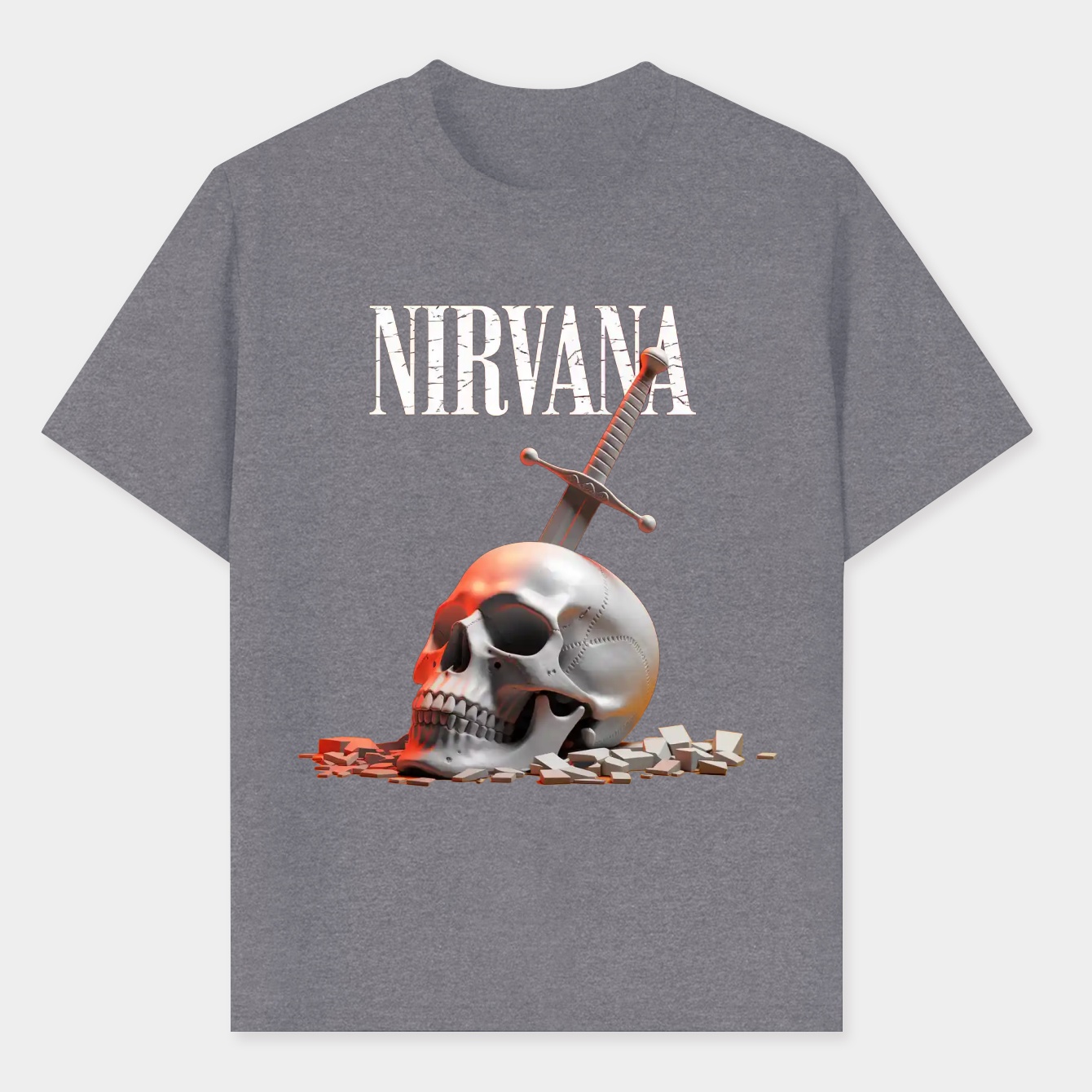 Nirvana Skull Sword Men's T-Shirt